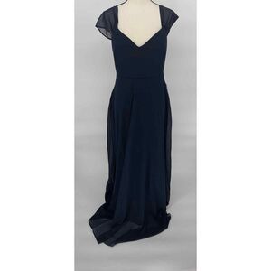 Birdy Grey women's Convertible Dress‎ Devin Chiffon Navy Size Medium